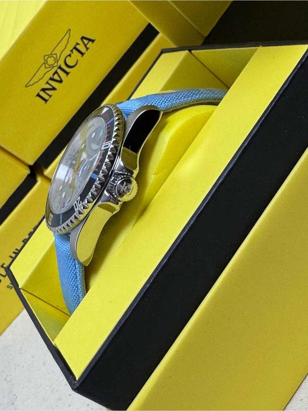Invicta Pro Diver Exovian Quartz Watch 42mm (50532) w/ yellow carrying case NWT - Picture 2 of 6